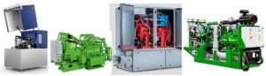 combustion engines running on hydrogen to make electricity and heat